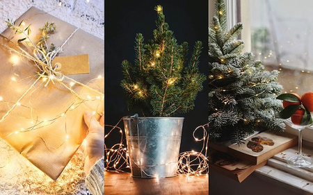 Lampki choinkowe 100 Led druciki ciepły biały oświetlenie świąteczne solarne