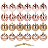 Bombki choinkowe rose gold 24 szt. różowy 6cm zestaw choinkowy