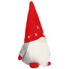Zestaw skrzatów 3 szt. skrzaty 22-32cm krasnal świąteczny, gnom szary czerwony