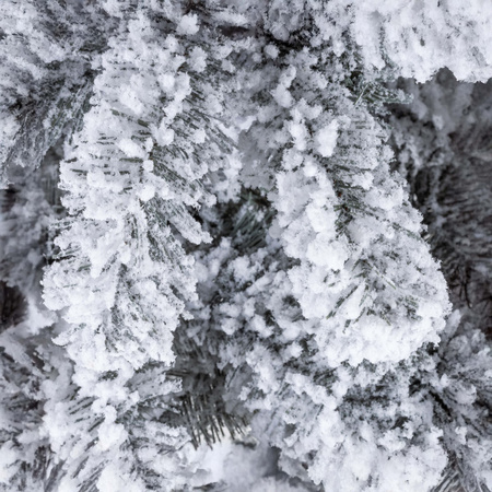 Choinka na pniu jak żywa 180 cm sztuczny świerk śnieżony jak żywy, ze stojakiem