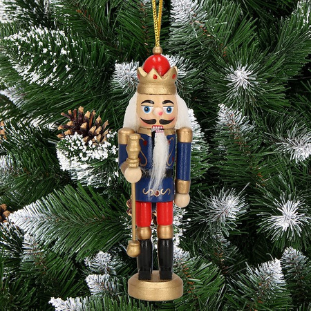 Zawieszka choinkowa 6 szt. dziadek do orzechów 12 cm świąteczna ozdoba multikolor