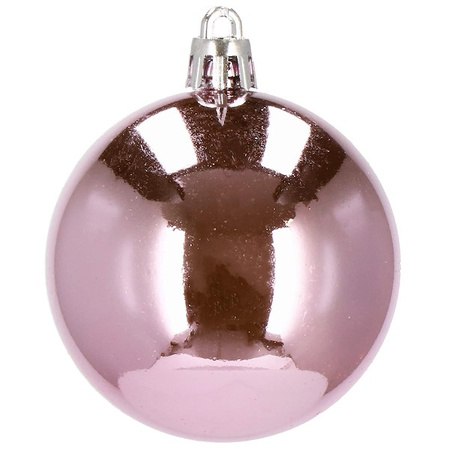 Bombki choinkowe 155 szt. różowy zestaw choinkowy