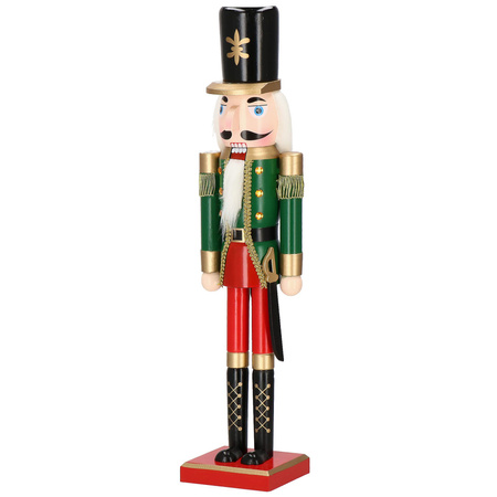 Dziadek do orzechów 60 cm drewniany żołnierzyk multikolor, figurka świąteczna