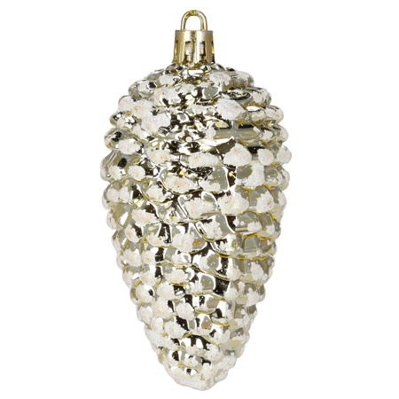 Bombki choinkowe 40 szt. okrągłe, lizaki, szyszki, laski cukrowe nietłukące ozdoby złote