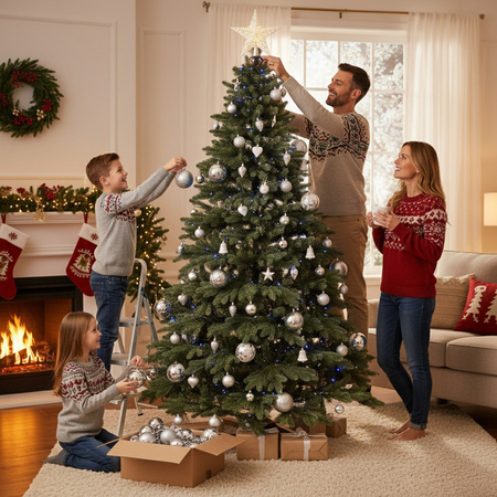 Choinka sztuczna Premium Royal Trees 210 cm sosna PE z stojakiem, drzewko