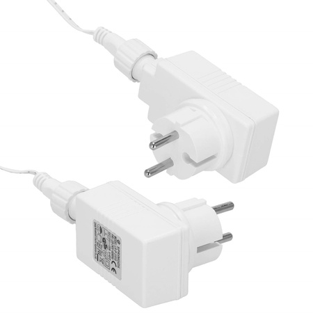 Kurtyna świetlna 500 led girlanda, lampki wewnętrzno-zewnętrzne sople multikolor z zimnym białym flash