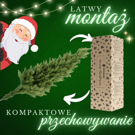 Choinka sztuczna premium 150 cm świerk kaukaski PE jak żywy