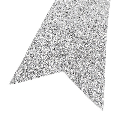 Kokardki na choinkę 4 szt. zawieszki świateczne srebrne