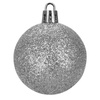 Bombki choinkowe 100 szt. komplet dekoracje świąteczne zawieszki nietłukące srebrne