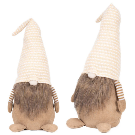 Skrzat świąteczny 51 cm figurka bożonarodzeniowa ozdoba krasnal gnom stojący