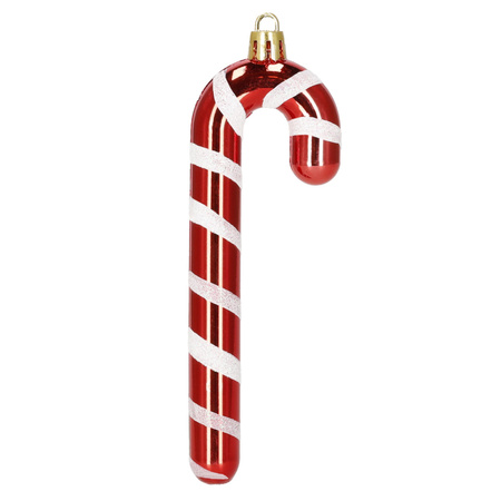 Bombki choinkowe, dekoracje świąteczne do stroika zestaw 6 szt. laska cukrowa, nietłukące