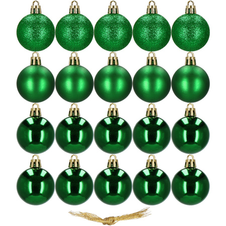 Bombki choinkowe na choinkę 4 cm zestaw 20 szt.