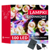 Lampki choinkowe 100 led multikolor 8,5 m oświetlenie świąteczne