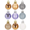 Bombki choinkowe 54 szt. ozdoby świąteczne zestaw 3cm