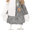 Laleczka 37 cm ozdoba świąteczna, figurka świąteczna, gnom szary