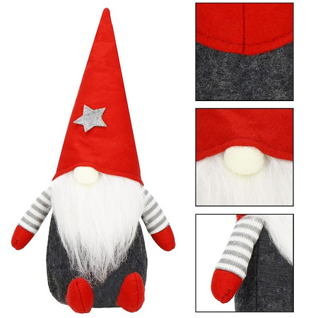 Para skrzatów 26cm ozdoba świąteczna, krasnal świąteczny, gnom