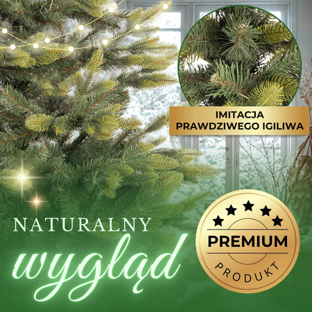 Choinka sztuczna premium 180 cm świerk naturalny