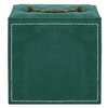 Kuferek, szkatułka na biżuterię 12x12x12 cm zielony welurowy organizer z przegródkami