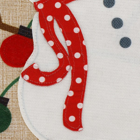 Worek na prezenty pod choinkę 28x21 cm torba świąteczna bałwan