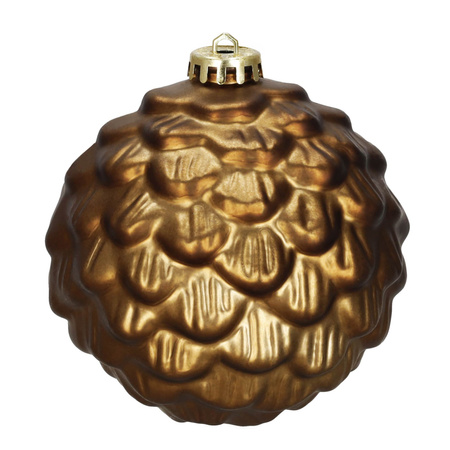 Bombki choinkowe, zestaw 37 szt. dekoracji do stroika, nietłukące złoto-brązowe