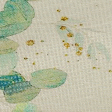 Bieżnik na stół świąteczny 180x32 cm obrus świąteczny w kwiaty, lniany