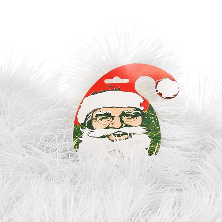 Łańcuch na choinkę 6m biały, girlanda choinkowa, średnica 15cm