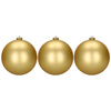 Złote bombki choinkowe 15 cm 6 szt. zestaw ozdoby choinkowe matowe i geometryczne