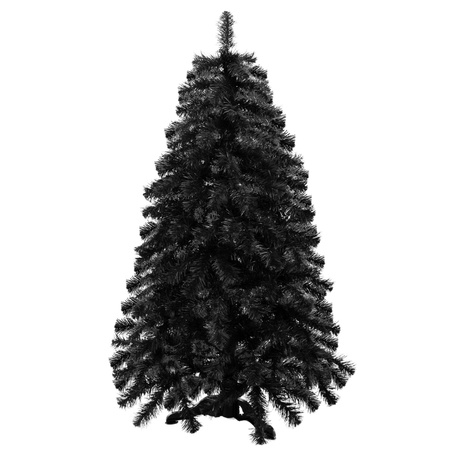 Choinka sztuczna, jodła 150 cm designerskie drzewko świąteczne czarne