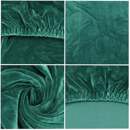 Pokrowiec na krzesło uniwersalny zielony 4 szt.