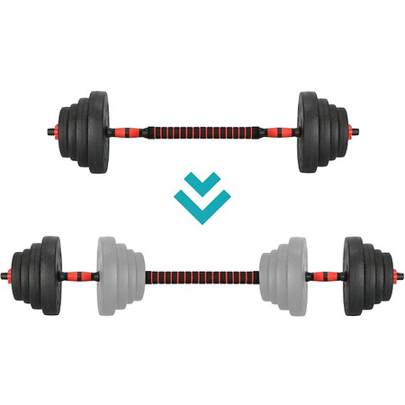 Hantle regulowane 40 kg do ćwiczeń zestaw 2x20kg