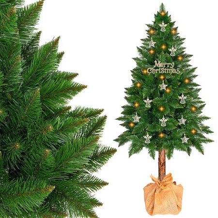 Choinka na pniu 220 cm sztuczna sosna himalajska