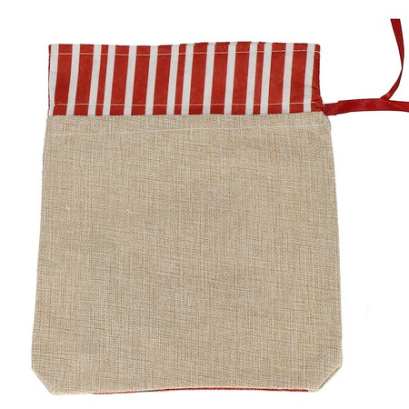 Worek na prezenty pod choinkę 27x22 cm torba świąteczna mikołaj