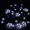Kurtyna świetlna 180 led girlanda gwiazdki, lampki wewnętrzno-zewnętrzne sople zimny biały + niebieski flash