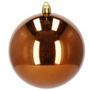 Bombki choinkowe 6 szt. ozdoby świąteczne zestaw 10 cm brązowe