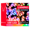 Lampki na choinke 10 m oświetlenie świąteczne 100 LED z pilotem, 8 funkcji świecenia, multikolor