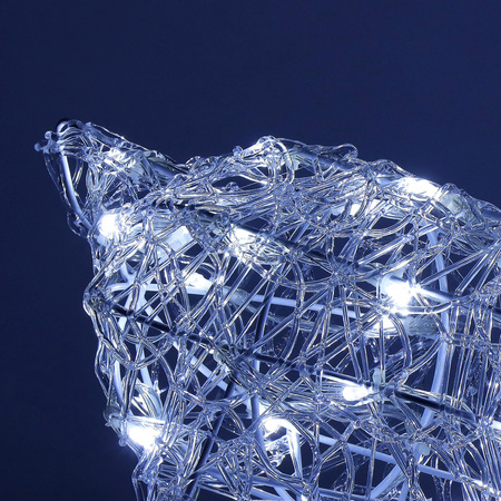 Renifer Led świąteczny 130 LED świetlna dekoracja biały zimny