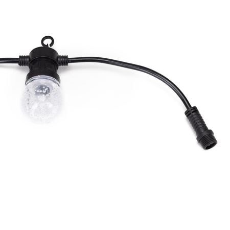 Lampki choinkowe solarne żarówki 15 Led oświetlenie zewnętrzne 10,5 m multikolor