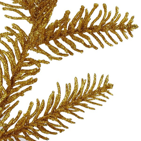 Gałązka świąteczna sztuczna dekoracja do stroika 69 cm złota