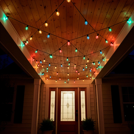 Lampki choinkowe LED żarówki 20 Led oświetlenie zewnętrzne girlanda 13 m multikolor