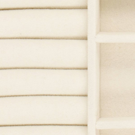 Kufer, szkatułka na biżuterię ekoskóra 16x11x5 cm różowy z przegródkami