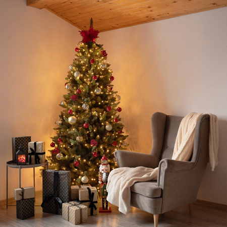 Choinka sztuczna Premium Royal Trees 220 cm świerk syberyjski z stojakiem, drzewko PE