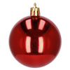 Bombki choinkowe 12 szt. ozdoby świąteczne zestaw 3 cm czerwonE