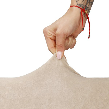 Pokrowiec na krzesło uniwersalny ciemny beżowy