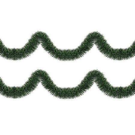 Łańcuch na choinkę 6m zielono-biały, girlanda choinkowa, średnica 15cm