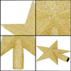 Czubek na choinkę 15 cm szpic, gwiazda złota