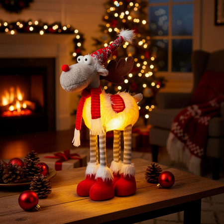 Świąteczny renifer figurka 52 cm ozdoba na święta