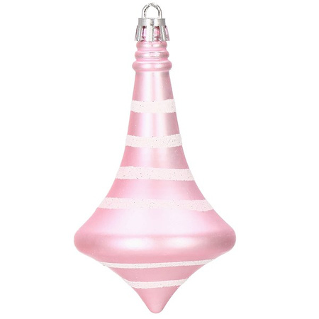 Bombki choinkowe 155 szt. różowy zestaw choinkowy