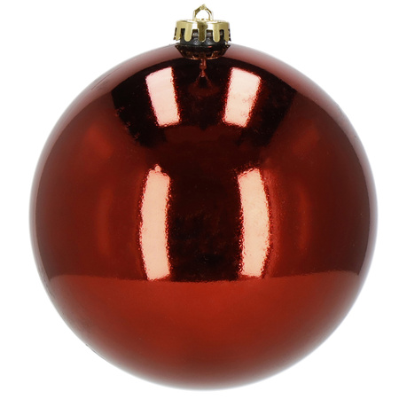 Bombki choinkowe 2 szt. ozdoby świąteczne zawieszki 15 cm czerwień