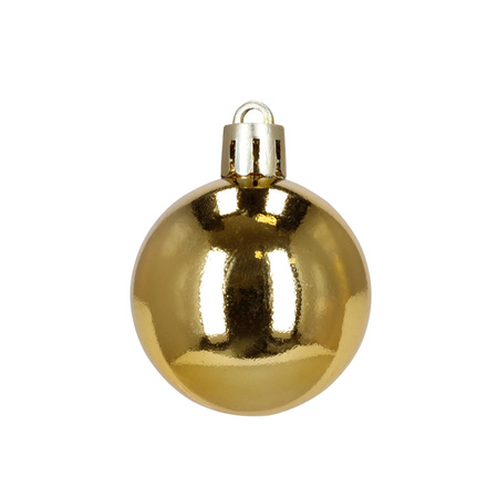 Bombki choinkowe 40 szt. komplet dekoracje świąteczne zawieszki nietłukące, złote