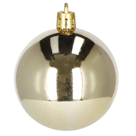 Bombki choinkowe 100 szt. ozdoby świąteczne zestaw 6/4/3 cm złote